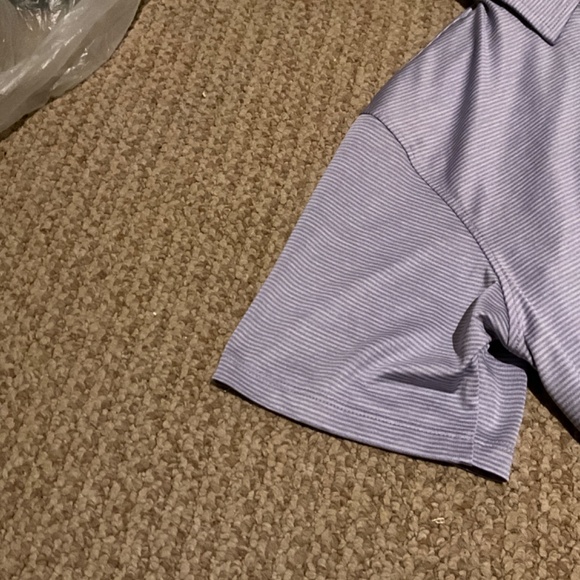 Fish Hippie Co. Light Purple and White Golf Shirt Size S - Picture 5 of 9